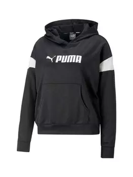 Лонгслив Puma Hoodie Fit Tech Knit Hoodie, черный