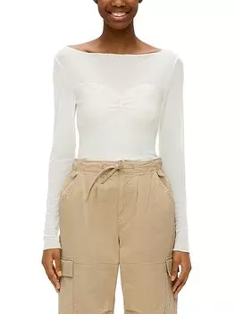 Лонгслив QS by sOliver, белый