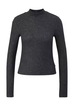 Лонгслив Qs, пятнистый черный