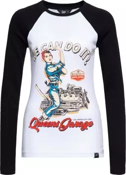 Лонгслив Queen, белый