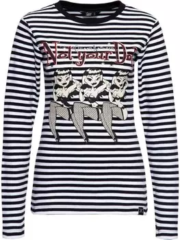 Лонгслив Queen Kerosin Longsleeve, черный