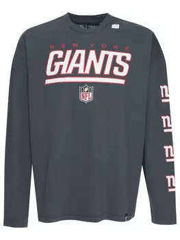 Лонгслив Recovered Langarmshirt NFL New York Giants Oversized L/S Washed, черный