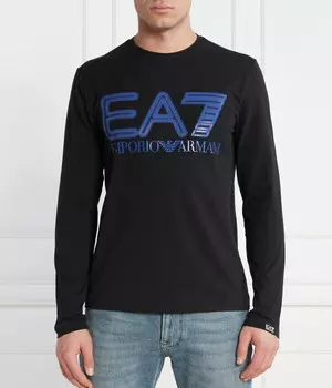 Лонгслив Regular Fit Ea7, черный