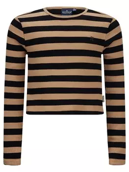 Лонгслив Retour Longsleeve, цвет Hellbraun/Schwarz