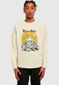 Лонгслив RICK AND MORTY REST AND RICKLAXATION LONGSLEEVE Merchcode, песочный