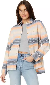 Лонгслив Rip Curl Trippin Long Sleeve Flannel, цвет Mid Blue