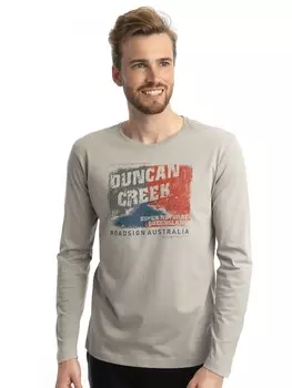 Лонгслив Roadsign, светло-серый