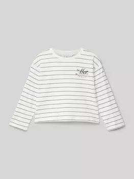 Лонгслив с этикеткой Mango, экрю