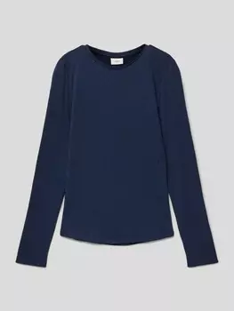 Лонгслив с ажурным узором s.Oliver, темно-синий