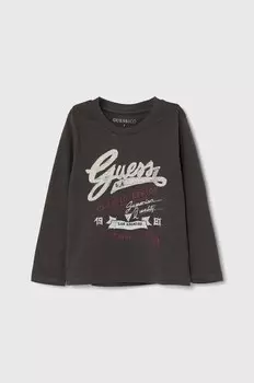 Лонгслив с длинным рукавом Guess, серый