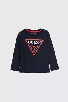 Лонгслив с длинным рукавом Guess, темно-синий