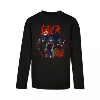 Лонгслив с длинным рукавом «Merchcode Men's Kids Slayer - Live Undead с длинным рукавом», черный