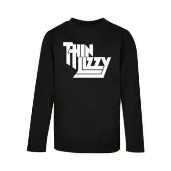 Лонгслив с длинным рукавом «Merchcode Men's Kids Thin Lizzy - Classic Logo Longsleeve», черный