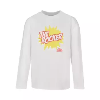 Лонгслив с длинным рукавом «Merchcode Men's Kids Thin Lizzy - The Rocker Comic Longsleeve», белый