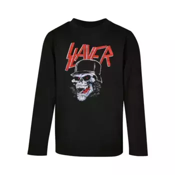 Лонгслив с длинным рукавом «Merchcode Men's Kids Slayer - Laughing Skull Longsleeve», черный