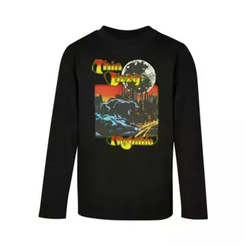 Лонгслив с длинным рукавом «Merchcode Men's Kids Thin Lizzy - Nightlife Longsleeve», черный