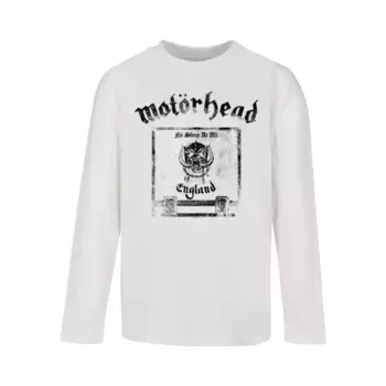 Лонгслив с длинным рукавом «Merchcode Men's Kids Motorhead - No Sleep At All Longsleeve», белый