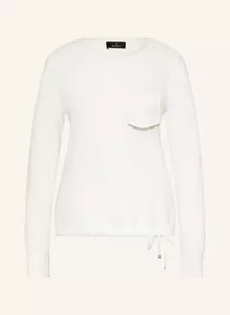 Лонгслив с драгоценными камнями monari, белый