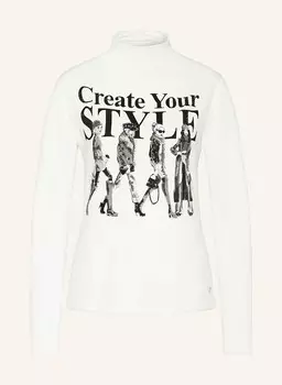 Лонгслив с драгоценными камнями monari, цвет WEISS/SCHWARZ/GRAU