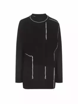 Лонгслив с имитацией джемпера Y’s, черный
