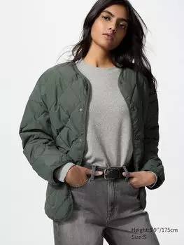 Лонгслив с круглым вырезом из мягкого трикотажного флиса Uniqlo, цвет 03 серый