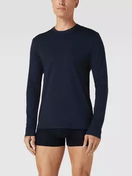 Лонгслив с круглым вырезом, модель «HYBRID» Mey, темно-синий