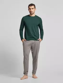 Лонгслив с круглым вырезом, модель «RELAX» Mey, зеленый