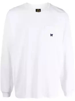 Лонгслив с логотипом Needles, белый