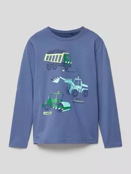 Лонгслив с мотивным принтом Blue Seven, джинс