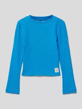 Лонгслив с нашивкой-лейблом, модель ROYAL Garcia, синий