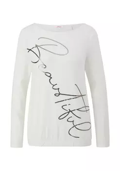 Лонгслив s.Oliver, белый