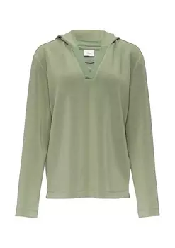 Лонгслив s.Oliver BLACK LABEL Shirt, зеленый