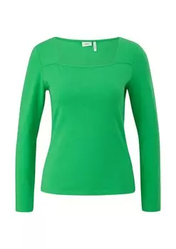 Лонгслив s.Oliver BLACK LABEL, зеленый