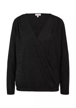 Лонгслив s.Oliver, черный