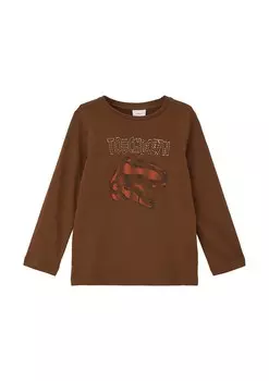 Лонгслив s.Oliver, коричневый