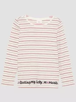 Лонгслив s.Oliver Longsleeve, цвет Wei/Rosa