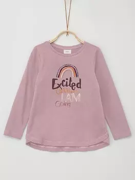 Лонгслив s.Oliver Longsleeve, розовый