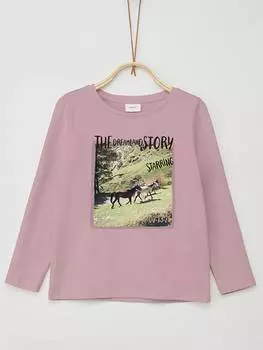 Лонгслив s.Oliver Longsleeve, розовый