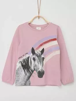 Лонгслив s.Oliver Longsleeve, розовый