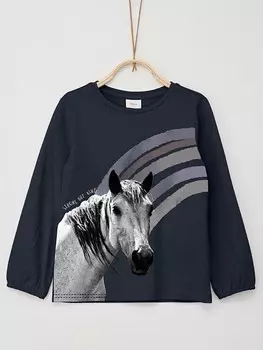 Лонгслив s.Oliver Longsleeve, темно-синий