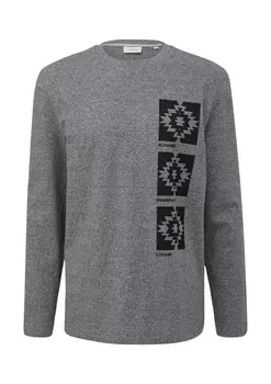 Лонгслив s.Oliver, пятнистый серый