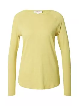 Лонгслив s.Oliver, пятнистый желтый