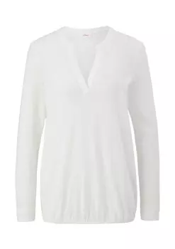 Лонгслив s.Oliver Shirt, белый