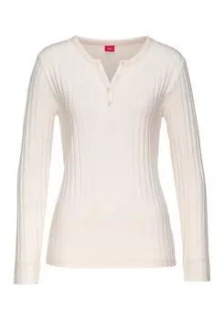 Лонгслив s.Oliver Shirt, бежевый