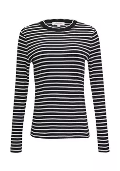 Лонгслив s.Oliver Shirt, черный