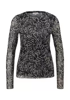 Лонгслив s.Oliver Shirt, черный