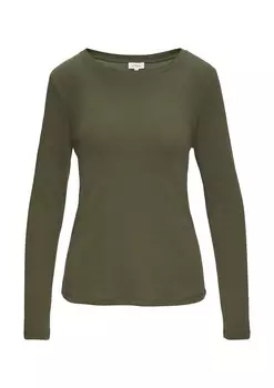 Лонгслив s.Oliver Shirt, оливковый