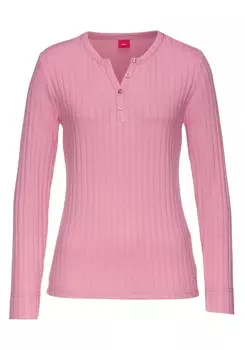 Лонгслив s.Oliver Shirt, розовый