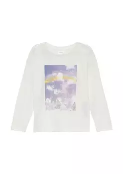 Лонгслив s.Oliver Shirt, светло-бежевый