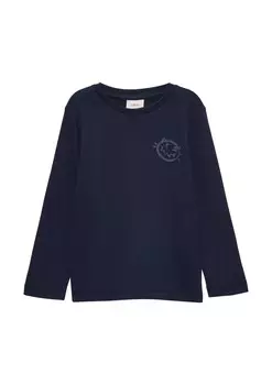 Лонгслив s.Oliver Shirt, темно-синий